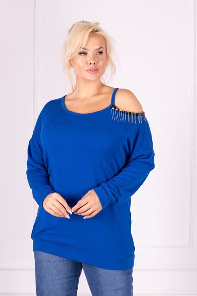 Picture of PLUS SIZE TOP WITH PEARLS ON SHOULDER